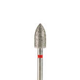 Fresa/Broca de diamante, forma de bala roja 5.0